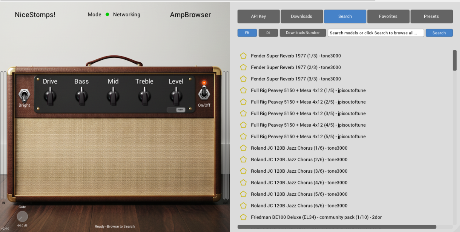 AmpBrowser Interface